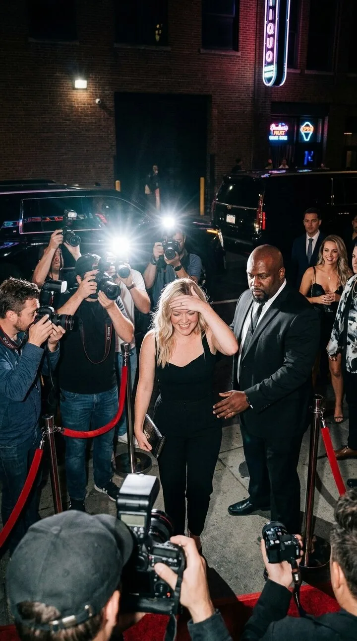 Paparazzi AI Nightclub Exit Celebrity Shot example result