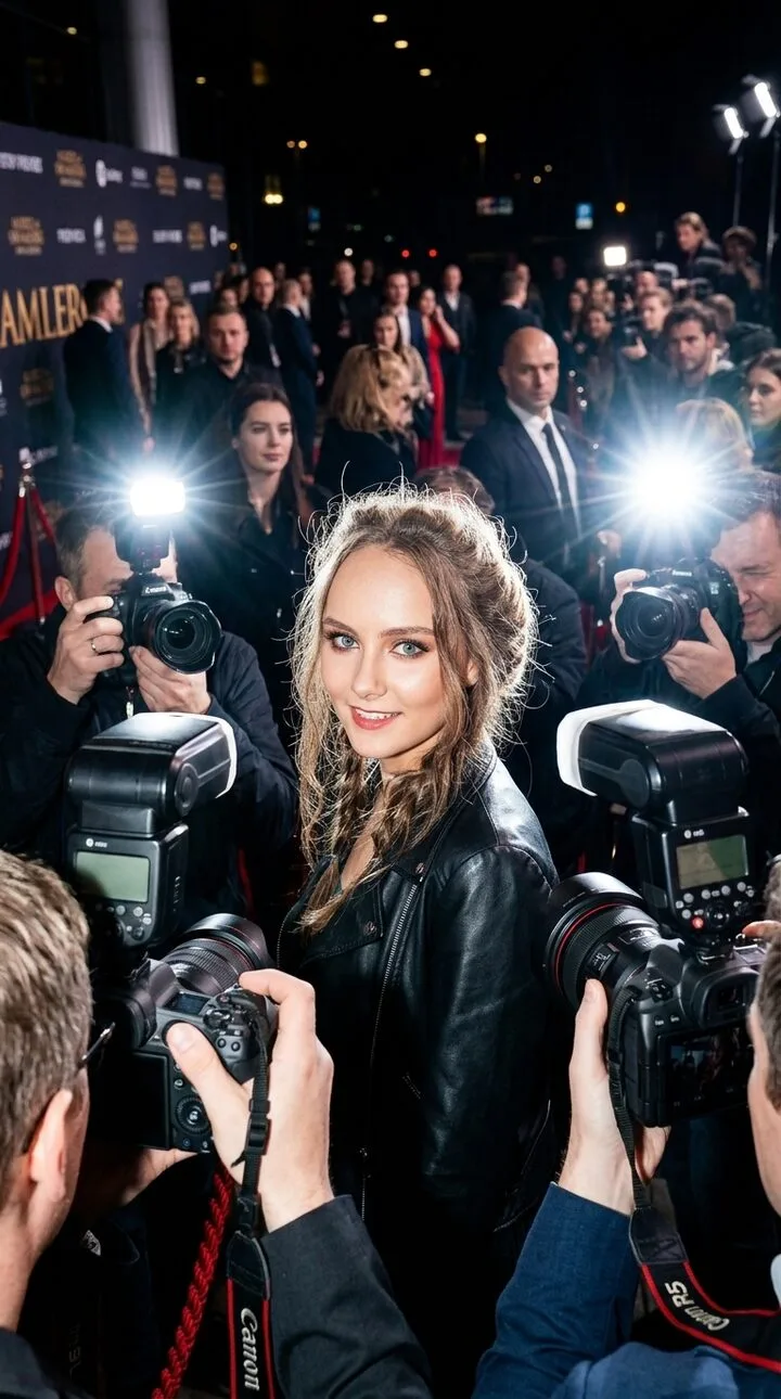 Paparazzi AI red-carpet paparazzi shot example